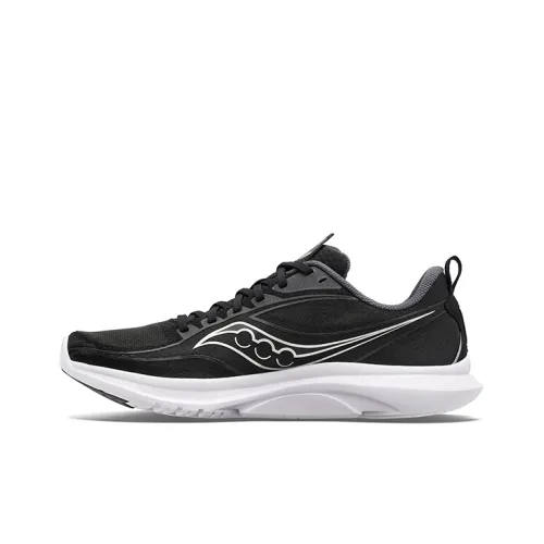 Saucony Cushioned Wear-Resistant Breathable Low-Top Training Running Shoes Men's Black Silver