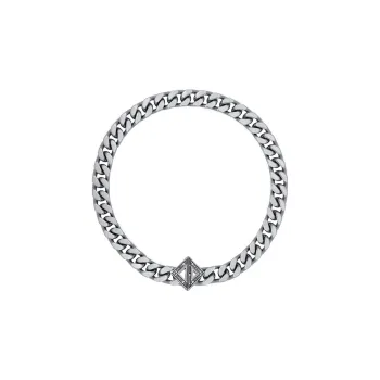 DIOR Brass Necklaces Men's Silver