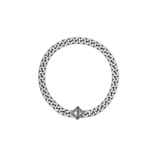 DIOR Brass Necklaces Men's Silver