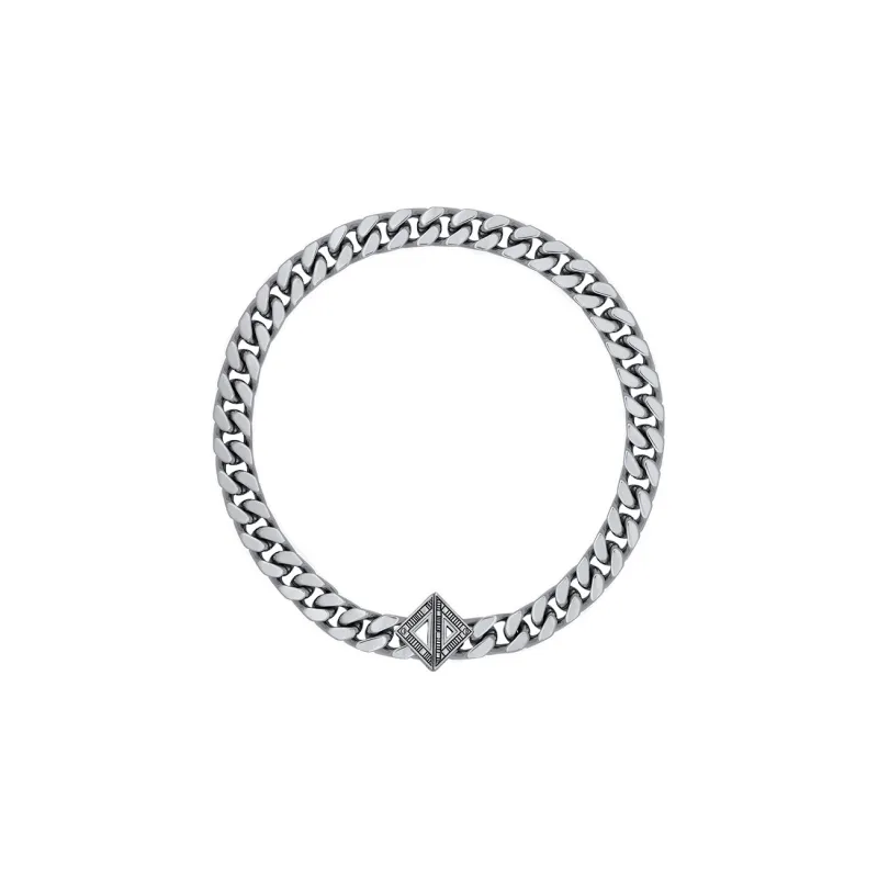 DIOR Brass Necklaces Men's Silver-0