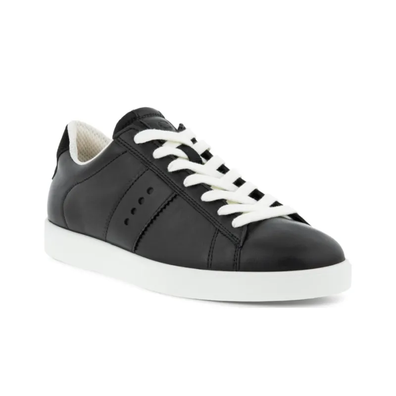 Ecco Street Light Series Stylish Skateboarding Shoes Women's Black-1