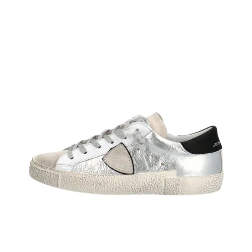 PHILIPPE MODEL Skateboard Shoes Women's Low-Top Silver