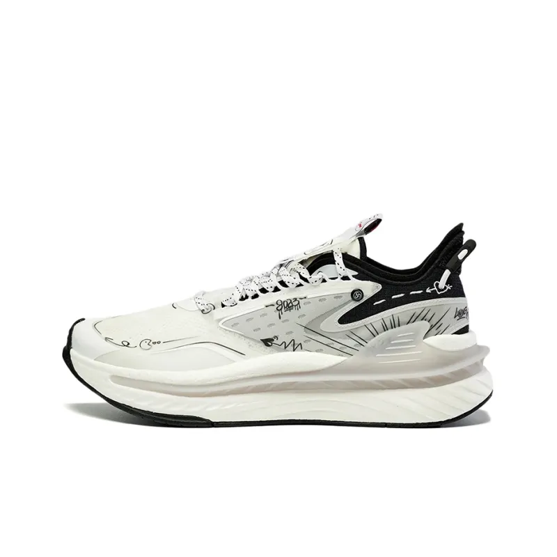 LiNing Exceed 6 Durable Breathable Low-Top Sports Casual Shoes White Black-0