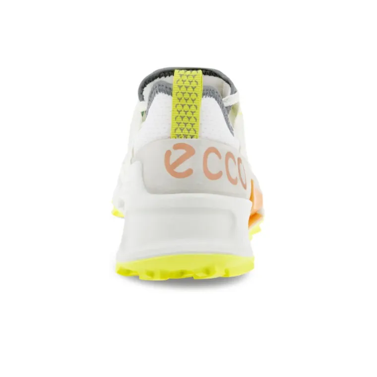 Ecco Abrasion Resistant Coverage Low Top Casual Shoes Women's White Yellow-6