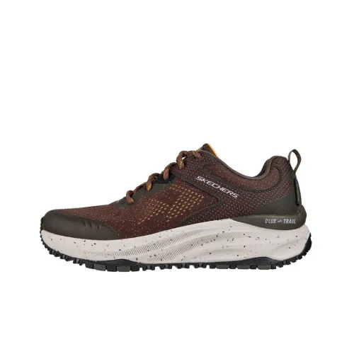 Skechers D'lux Trail Hiking / Trekking Shoes Men Low-Top Brown/Green