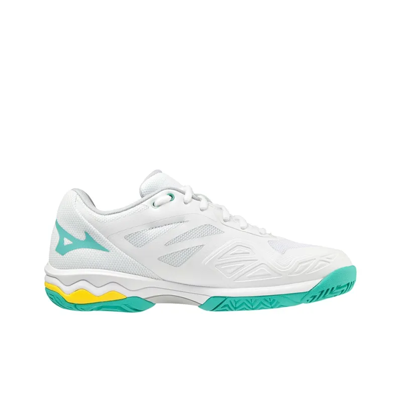 Mizuno Wave Lightning Tennis Shoes Women's Low Top White/Green-1