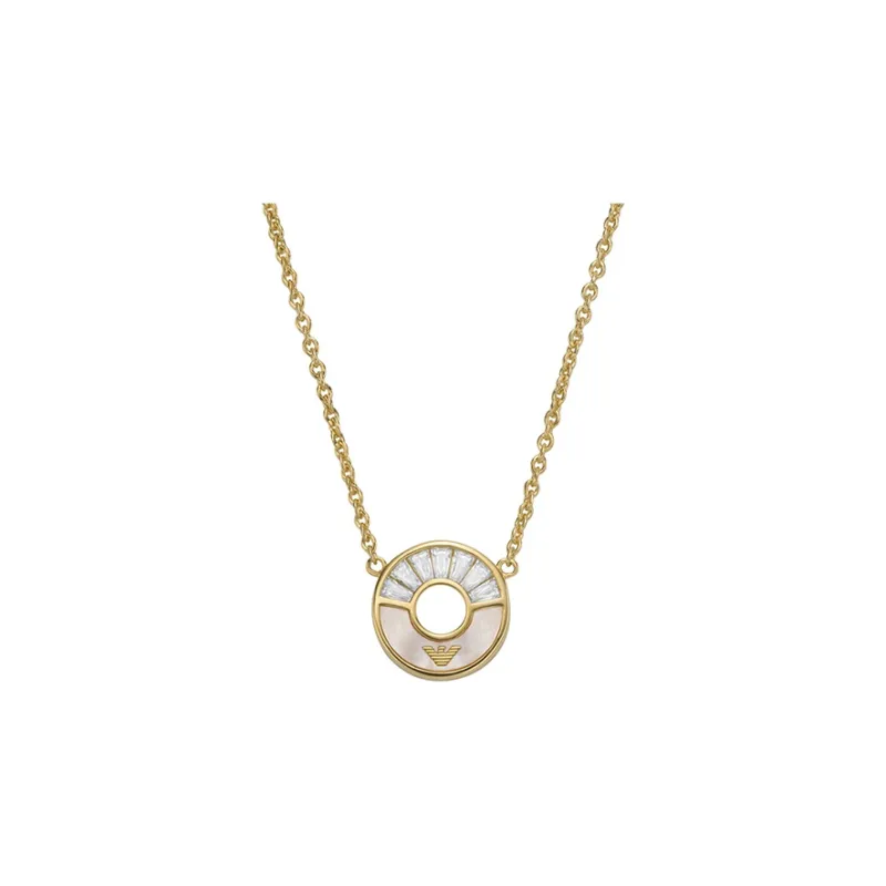 EMPORIO ARMANI Ferris Wheel Baby's Breath Series 925 Sterling Silver Necklaces Women's-0