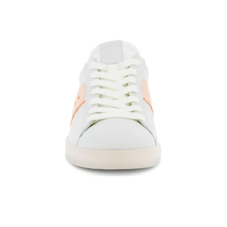 Ecco Street Light Series Stylish Skateboarding Shoes Women's White-5