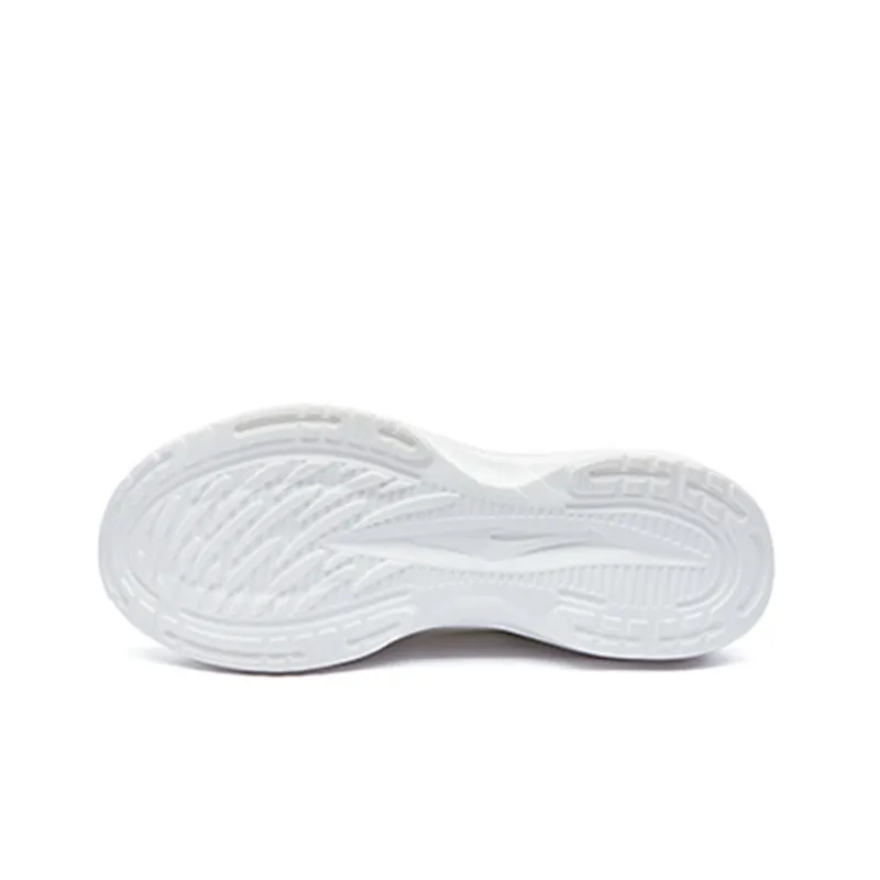 Erke Cushioning Anti Slip And Wear Resistant Rebound Low Top Running Shoes Men's White Yellow-4