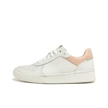Clarks Skateboard Shoes Women's Low Top White/Rose Pink