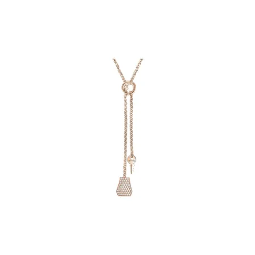 HERMES Kelly Necklaces Women's Gold