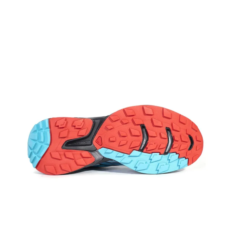 SALOMON XT-Wings 2 Wear-Resistant Low-Top Hiking Shoes Women's Blue Black Red-4