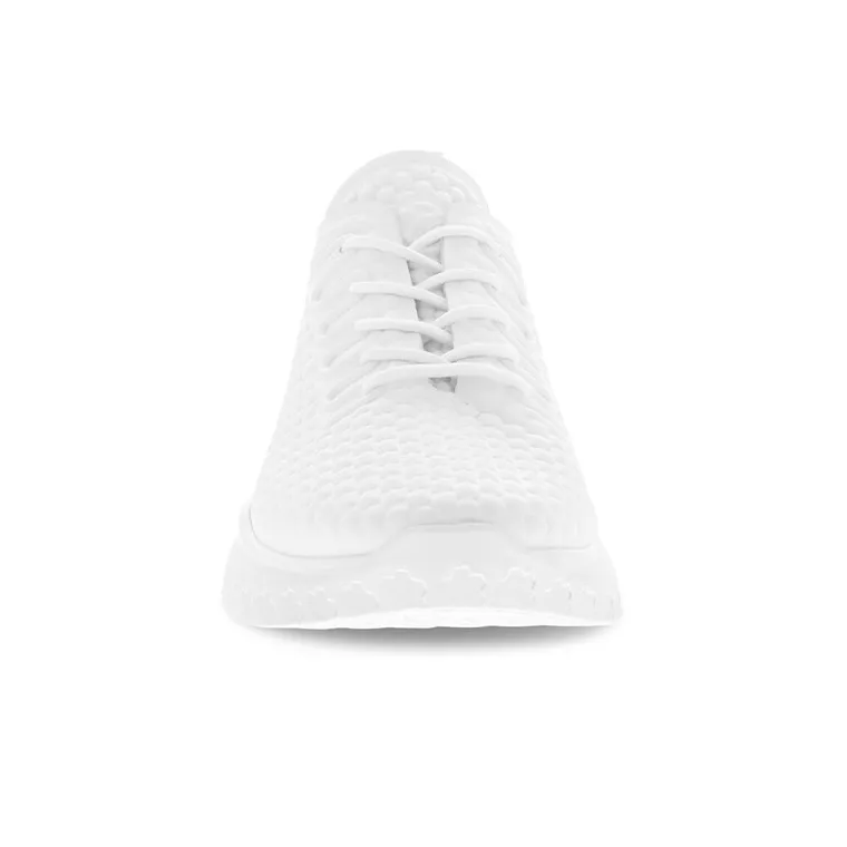 Ecco Therap Wear Resistant Low Top Running Shoes Women's White Grained Comfortable-4