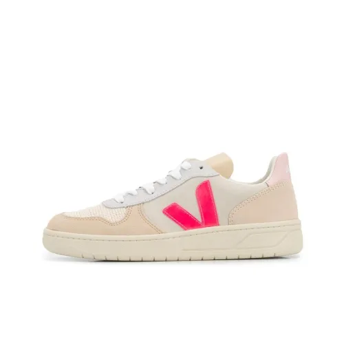 VEJA V-10 Skateboard Shoes Women's Low-Top Pink