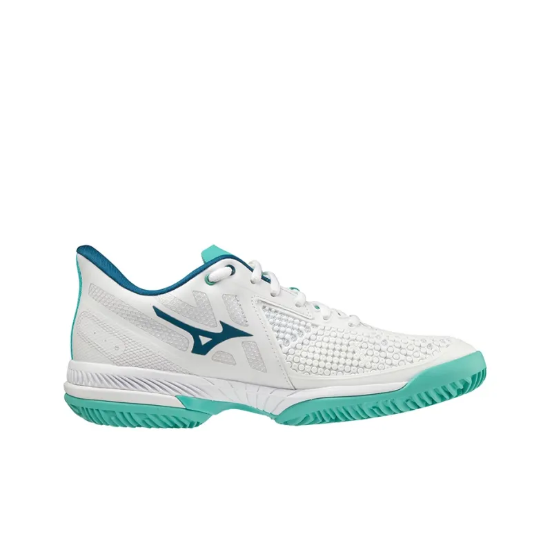 Mizuno Wave Exceed Tour 5 Tennis Shoes Women's Low-Top White/Blue-1