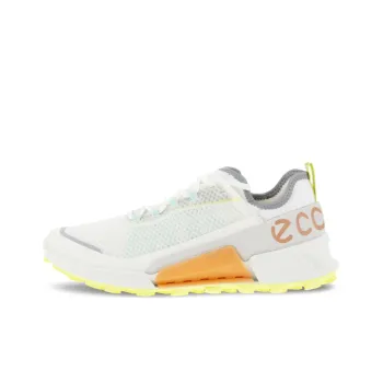 Ecco Abrasion Resistant Coverage Low Top Casual Shoes Women's White Yellow