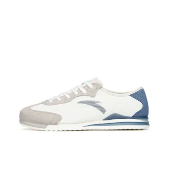 Anta Life Collection Low Top Sports Casual Shoes Men's White Gray Blue