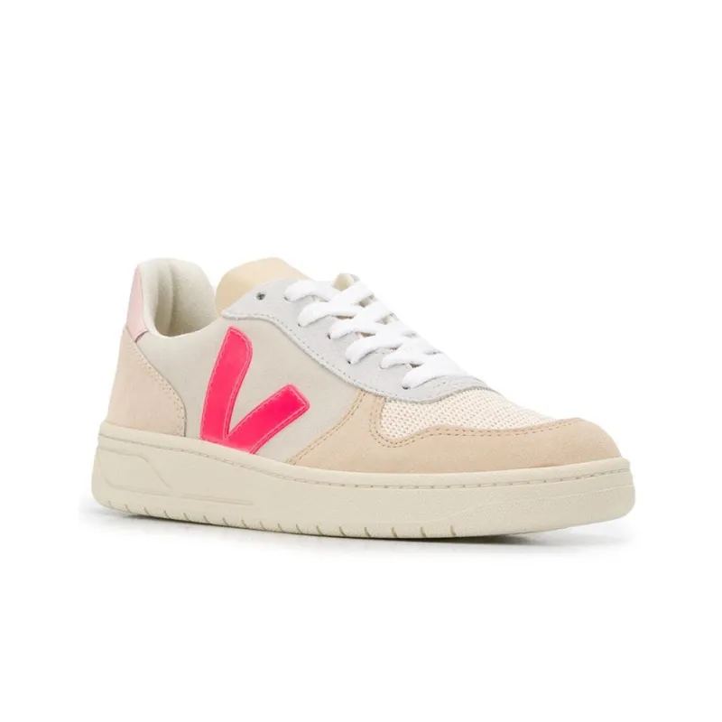 VEJA V-10 Skateboard Shoes Women's Low-Top Pink-2