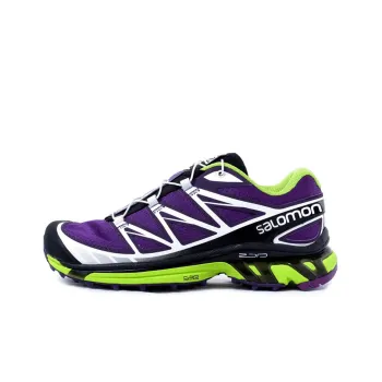 SALOMON XT-6 Outdoor Shoes Women's Low-Top Purple/Silver/Black/Green