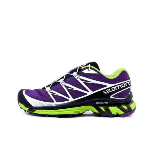 SALOMON XT-6 Hiking / Trekking Shoes Women's Low-Top Purple/Silver/Black/Green