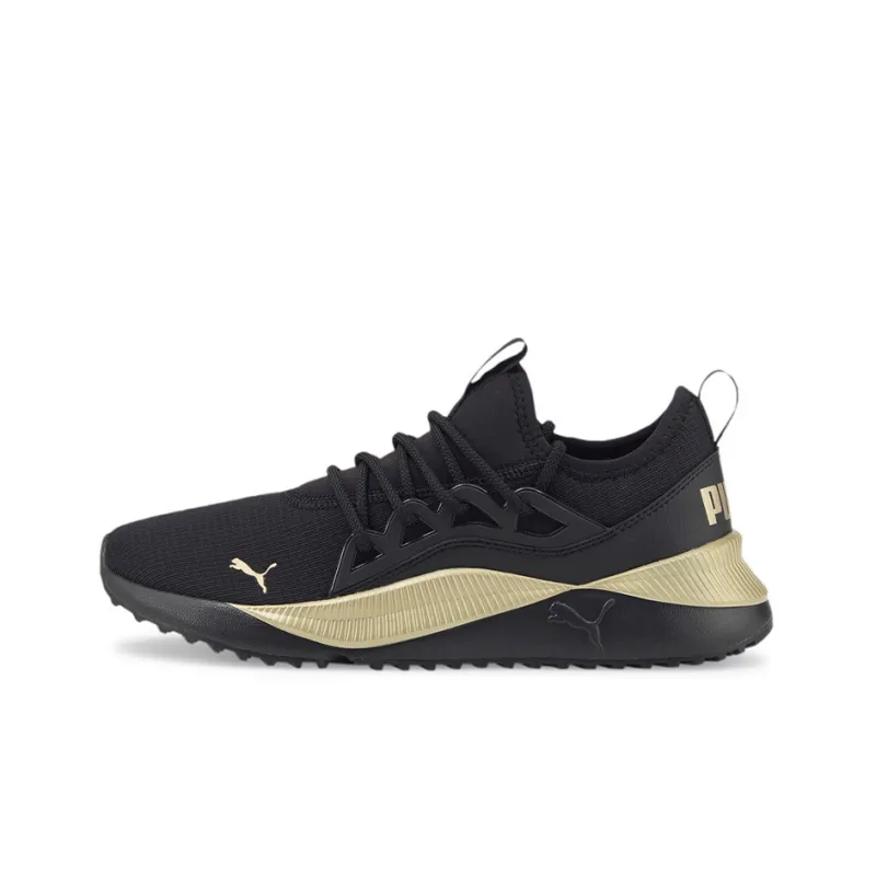 PUMA Pacer Future Allure Cushioned Anti-Slip And Wear-Resistant Lightweight Low-Top Casual Shoes Women's Black Gold-0