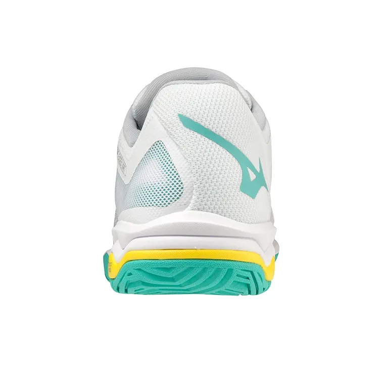 Mizuno Wave Lightning Tennis Shoes Women's Low Top White/Green-3