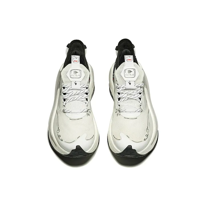 LiNing Exceed 6 Durable Breathable Low-Top Sports Casual Shoes White Black-2