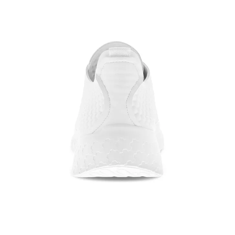 Ecco Therap Wear Resistant Low Top Running Shoes Women's White Grained Comfortable-5