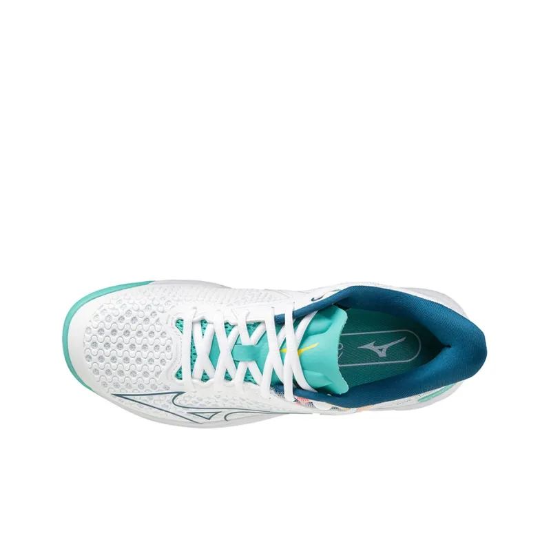 Mizuno Wave Exceed Tour 5 Tennis Shoes Women's Low-Top White/Blue-2