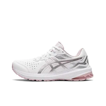 Asics GT-1000 Leather 2 Cushioning Anti-Slip And Wear-Resistant Low-Top Running Shoes Women's White Pink