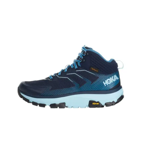 HOKA ONE ONE Cushioning Anti Slip And Wear Resistant Mid Top Outdoor Shoes Women's Blue