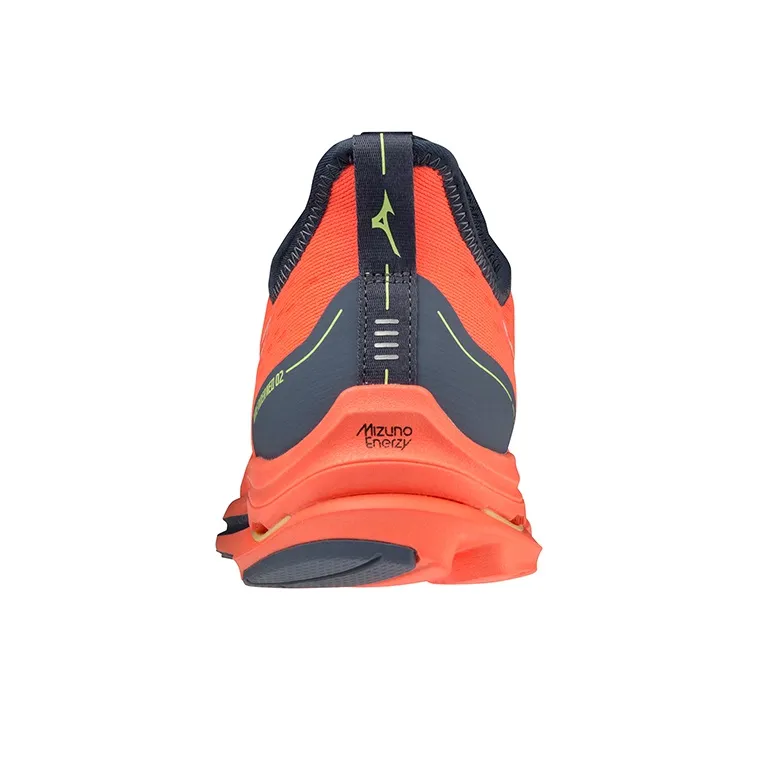 Mizuno Wave Rider Neo 2 Cushioning Anti Slip And Wear Resistant Breathable Rebound Low Top Running Shoes Women's Orange-3
