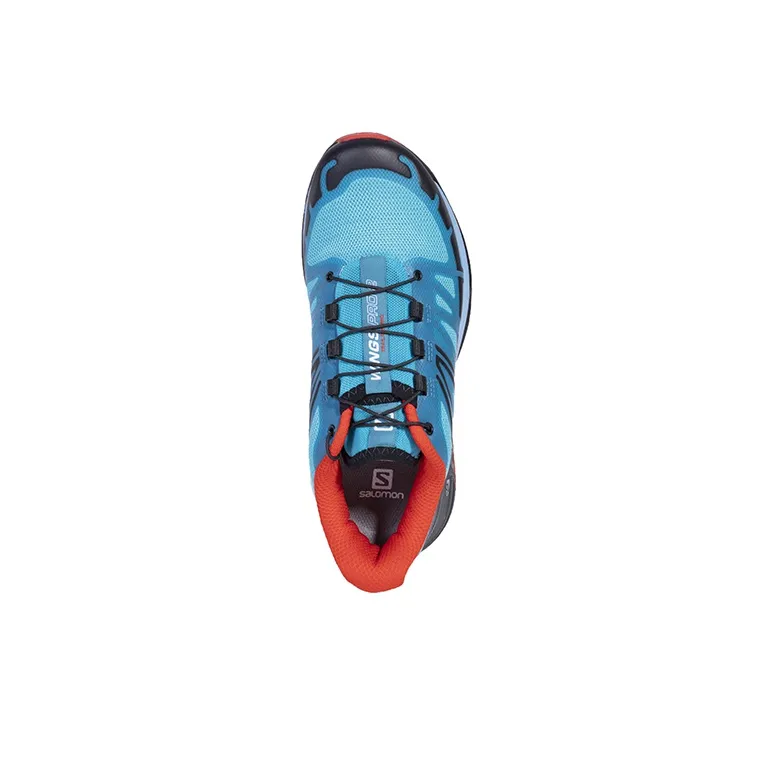 SALOMON XT-Wings 2 Wear-Resistant Low-Top Hiking Shoes Women's Blue Black Red-2