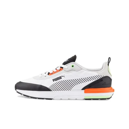 PUMA R22 Running Shoes Men Low-Top White/Black/Orange/Green