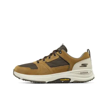 Skechers Go Walk Outdoor Cushioned Anti Slip Wear Resistant Water Resistant Lightweight Low Top Casual Shoes Men's Tan