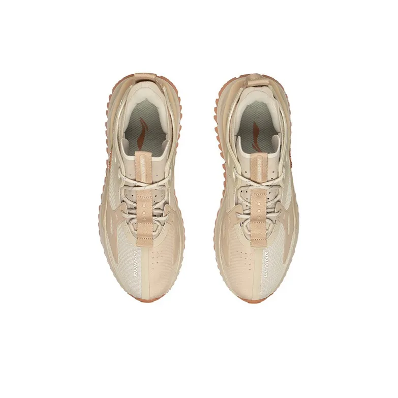 LiNing CF Low Top Sports Casual Shoes Men's Taupe-3