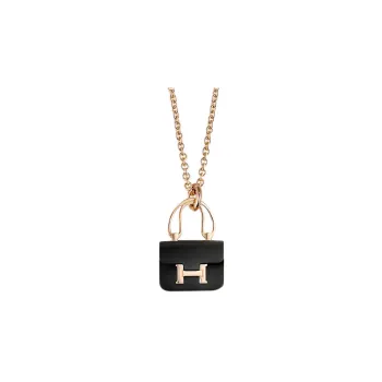HERMES Rose Gold Necklaces Women's