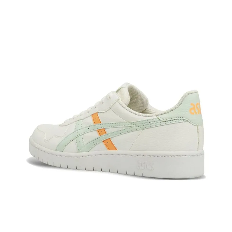 Asics JAPAN S Skateboard Shoes Women's Low-Top White/Orange/Green-3