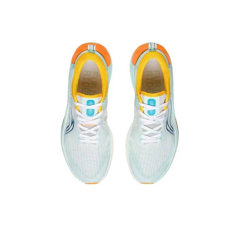LiNing Furious Rider Durable Breathable Low Top Running Shoes Men's White Blue-3