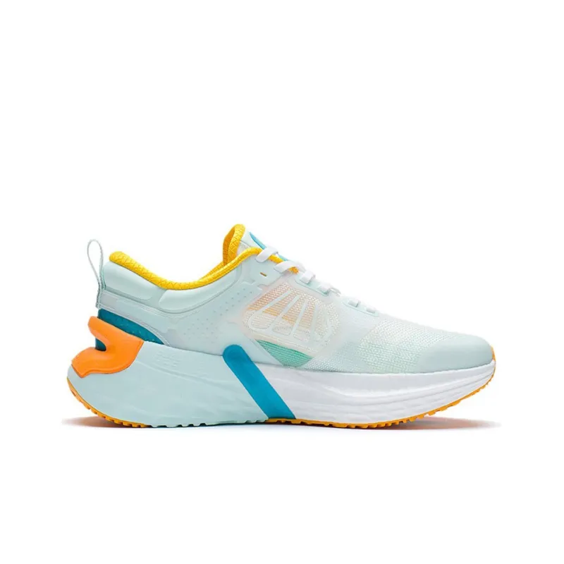 LiNing Furious Rider Durable Breathable Low Top Running Shoes Men's White Blue-1