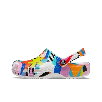 Crocs Classic Beach Sandals Unisex Multi Color White