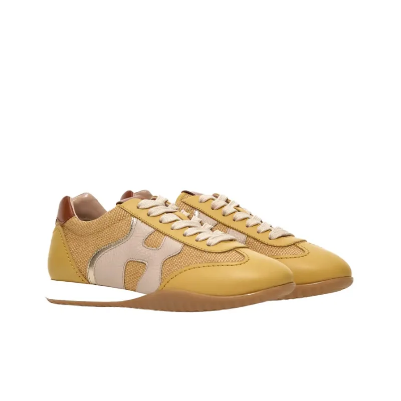 HOGAN Olympia Casual Shoes Women's Low-Top Yellow-2