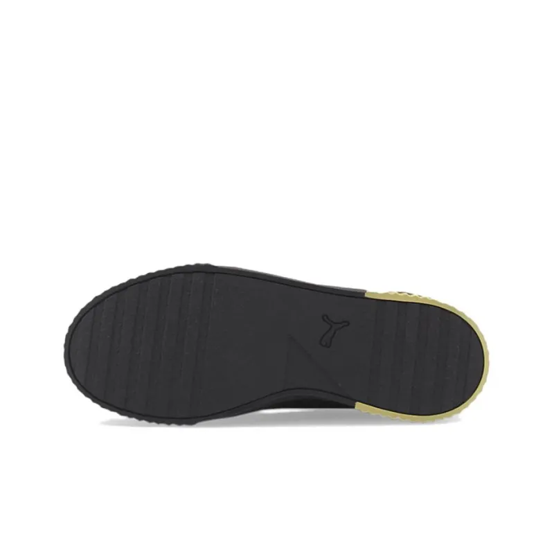 PUMA Carina Series Skateboard Shoes Women's Low-Top Black/Gold-4