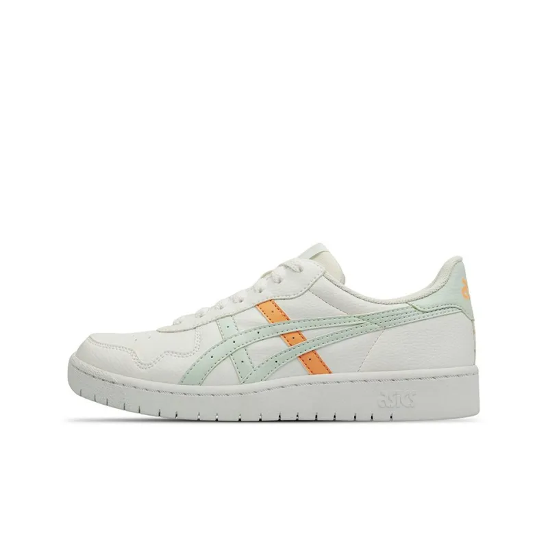 Asics JAPAN S Skateboard Shoes Women's Low-Top White/Orange/Green-0