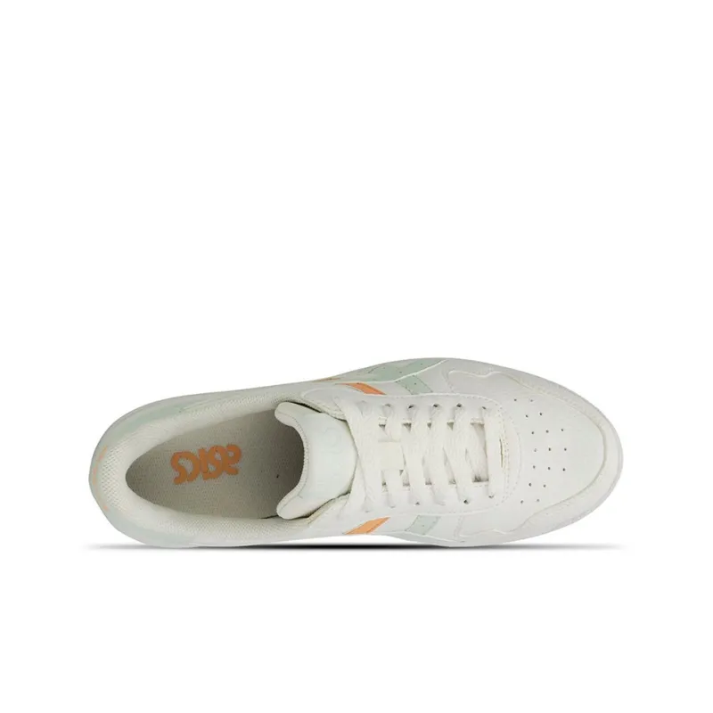 Asics JAPAN S Skateboard Shoes Women's Low-Top White/Orange/Green-4