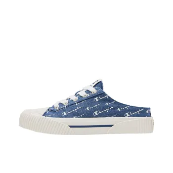 Champion Campus Skateboard Shoes Women's Low Top Denim Blue