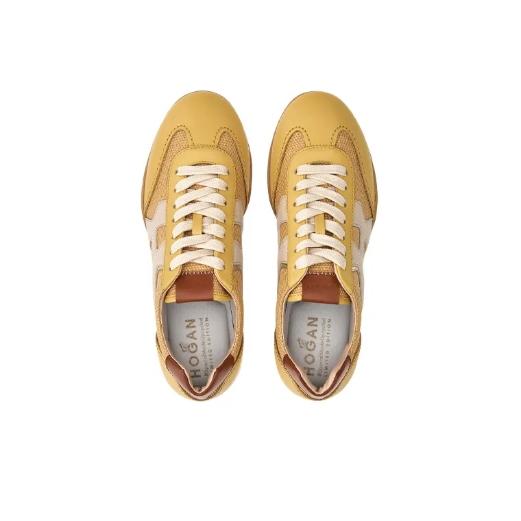 HOGAN Olympia Casual Shoes Women's Low-Top Yellow-4