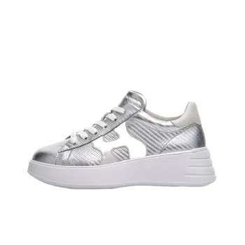 HOGAN Rebel Casual Shoes Women's Low-Top Silver