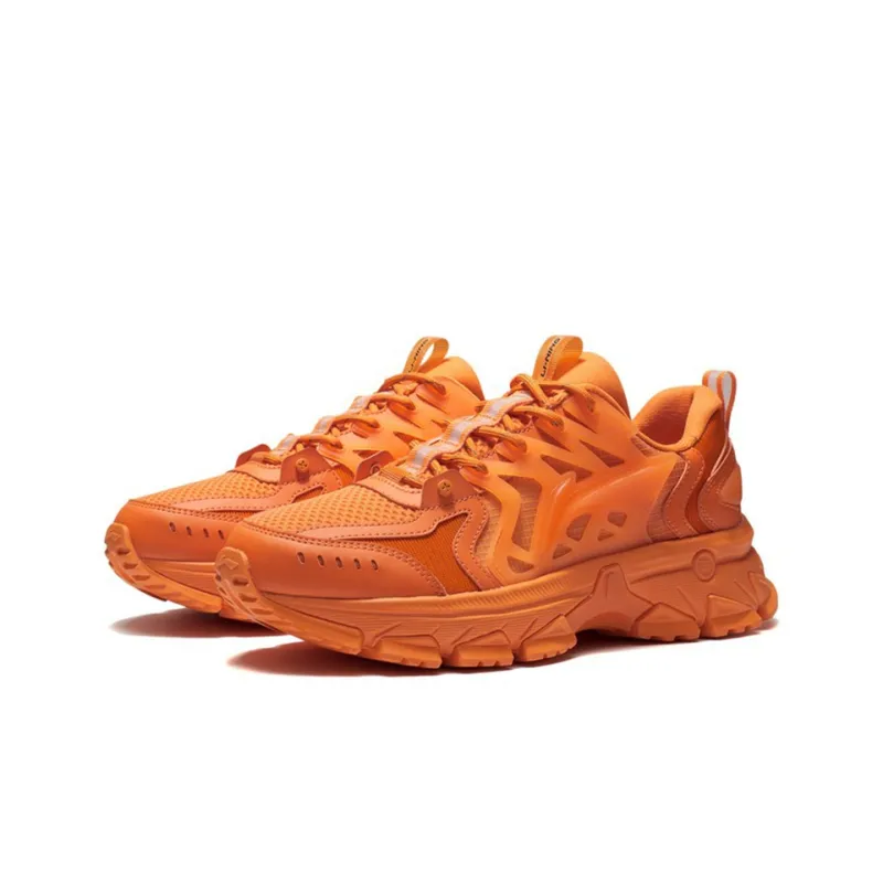 LiNing Lingwind Cushioning Rebound Low Top Running Shoes Men's Ice Orange-2