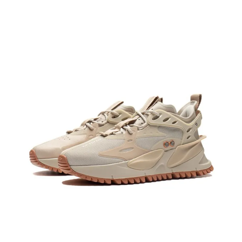 LiNing CF Low Top Sports Casual Shoes Men's Taupe-2